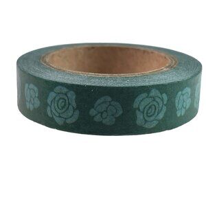 Floral Blue Green Washi Tape Papercraft Scrapbook Planner School Decorative u